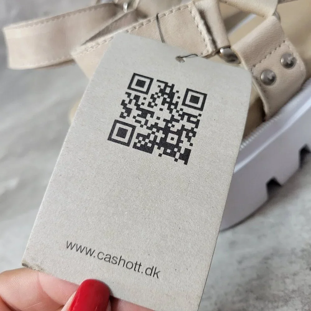 Ca'Shott Caalison Chunky Sandal Womens Size 10.5 Tan Leather Coopenhagen‎ New